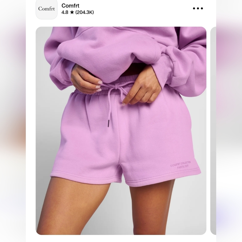 Comfrt Lilac Women's Athletic Shorts